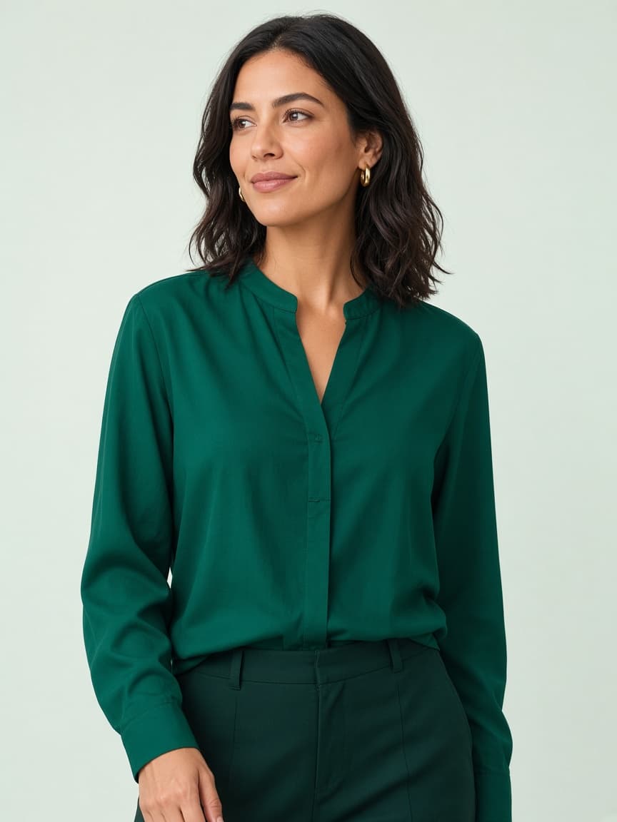 Empreendedora de camisa verde usando o Despezzas Business